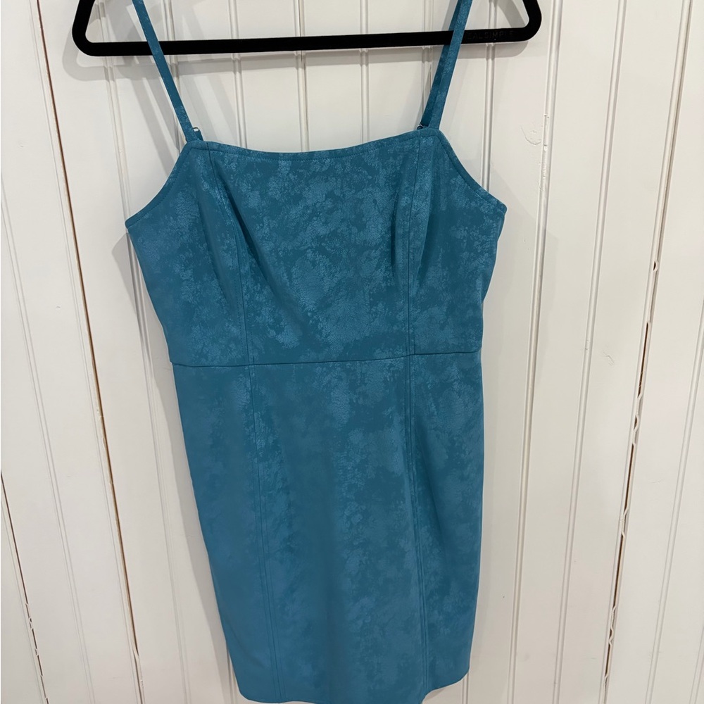 NWOT Topshop Faux Leather Mini Bodycon Dress (8) - Picture 4 of 9